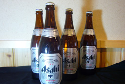 Ａｓａｈｉ　ビール（中）　550円